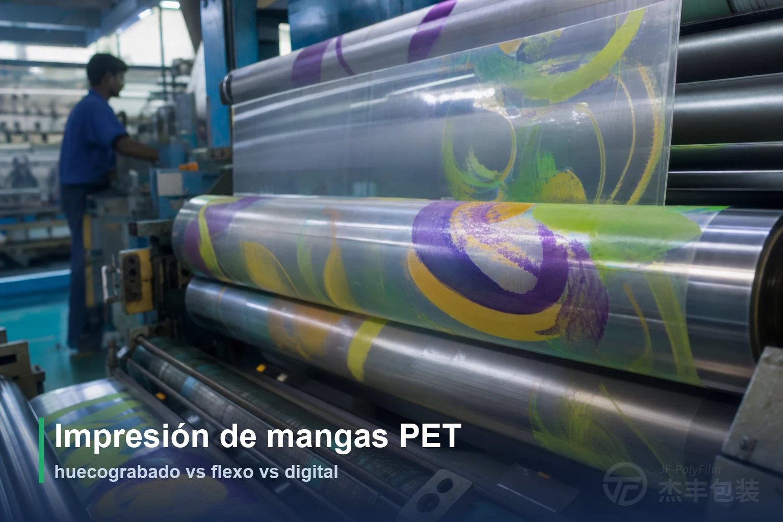 Impresión de mangas PET: huecograbado vs flexo vs digital