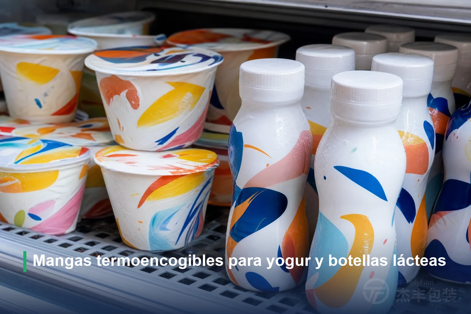 Mangas termoencogibles para yogur y botellas lácteas